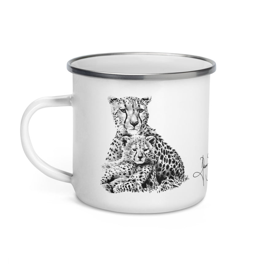 "Cheetah Kin" Enamel Mug