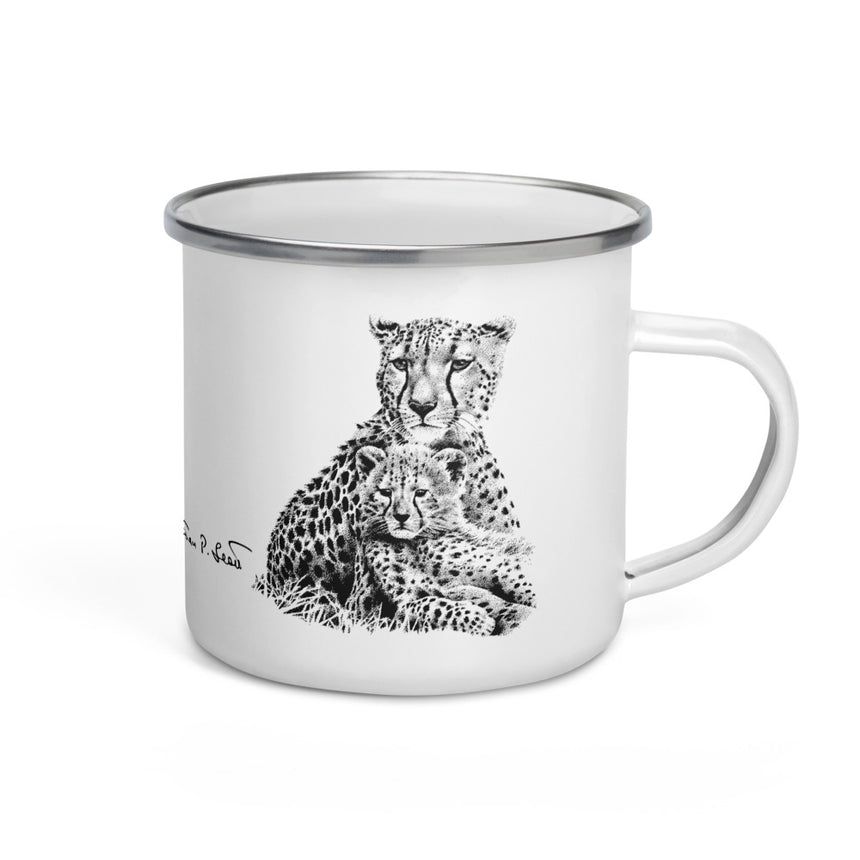 "Cheetah Kin" Enamel Mug