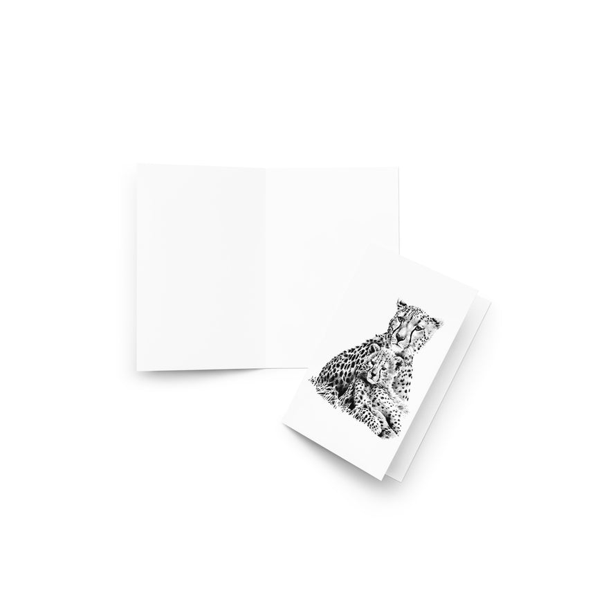 "Cheetah Kin" Greeting Card – 4" x 6"