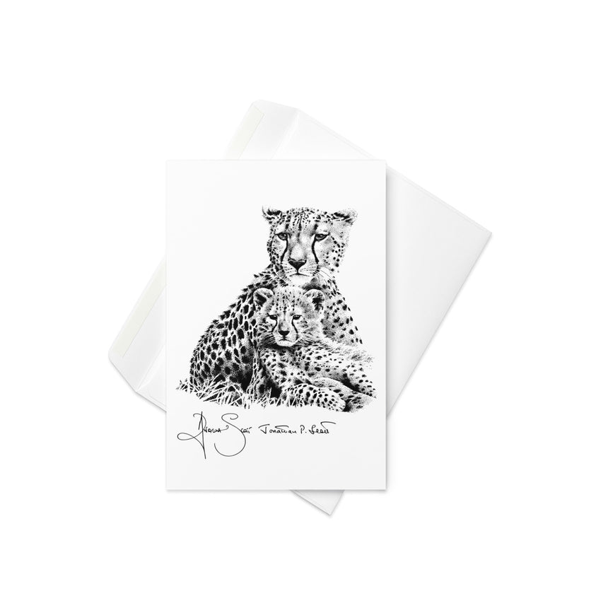 "Cheetah Kin" Greeting Card – 4" x 6"