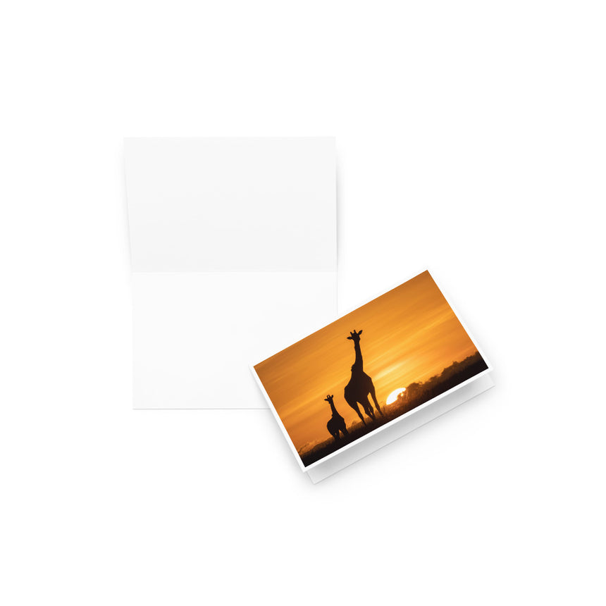 "Masai Mara Sunrise" Greeting Card – 4" x 6"
