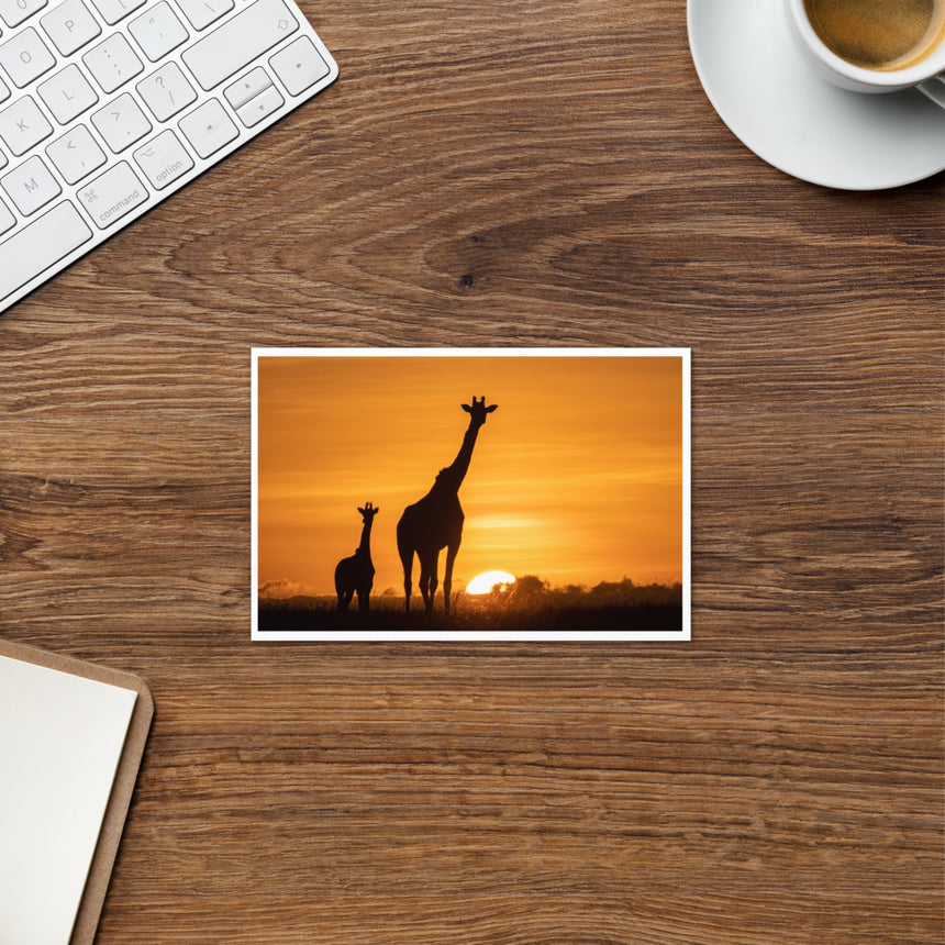 "Masai Mara Sunrise" Greeting Card – 4" x 6"
