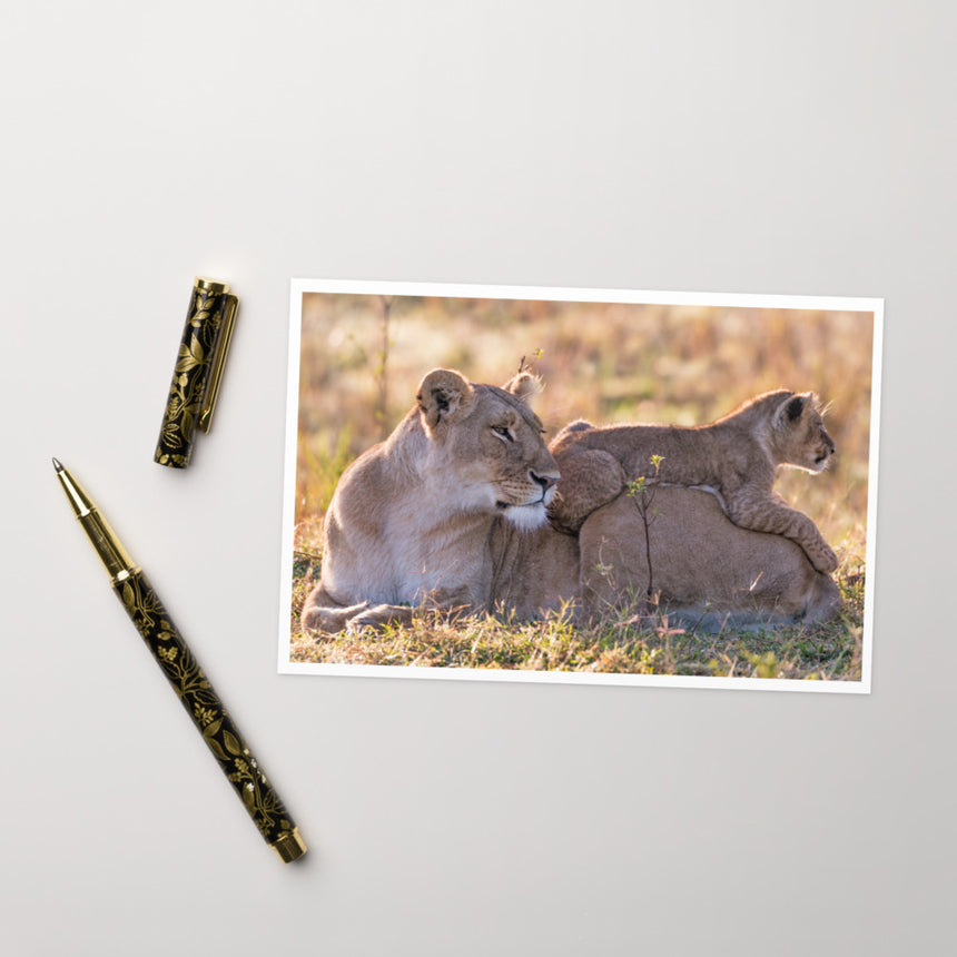 "Bonding Time" Greeting Card – 4" x 6"