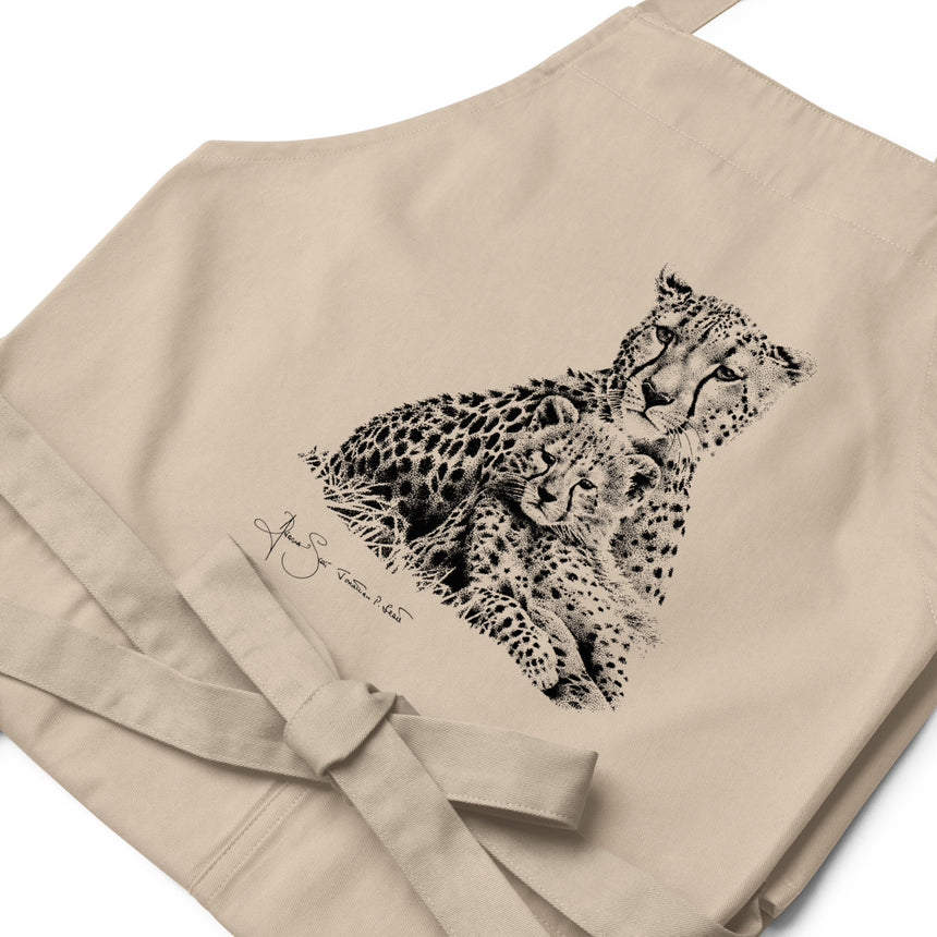 "Cheetah Kin" Organic Cotton Apron