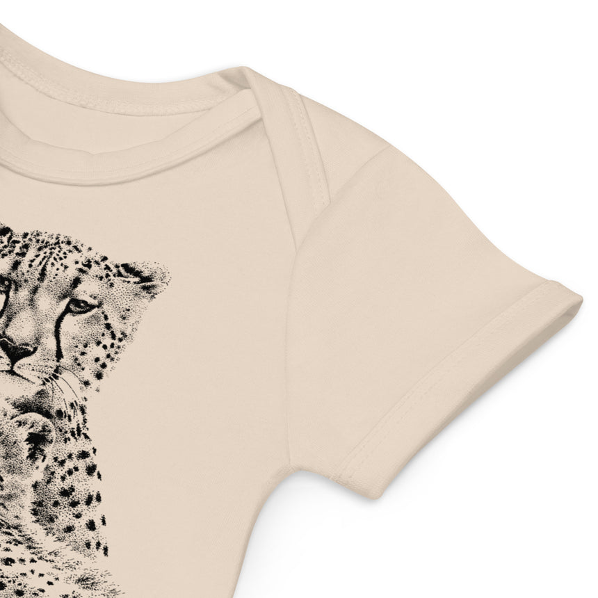 "Cheetah Kin" Organic Cotton Baby Bodysuit