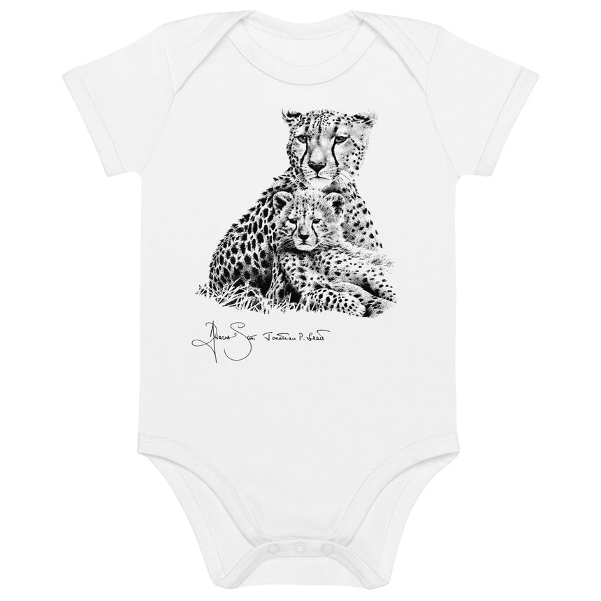 "Cheetah Kin" Organic Cotton Baby Bodysuit