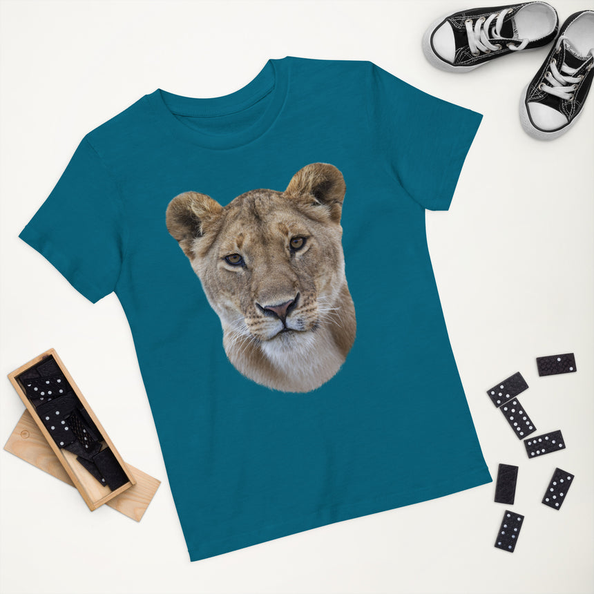 "Kabibi the Lioness" Organic Cotton T-shirt – Kids
