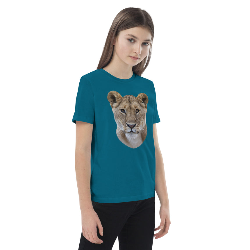 "Kabibi the Lioness" Organic Cotton T-shirt – Kids