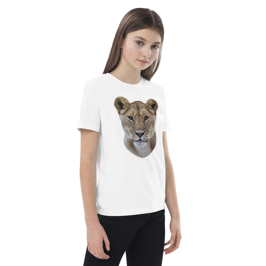 "Kabibi the Lioness" Organic Cotton T-shirt – Kids