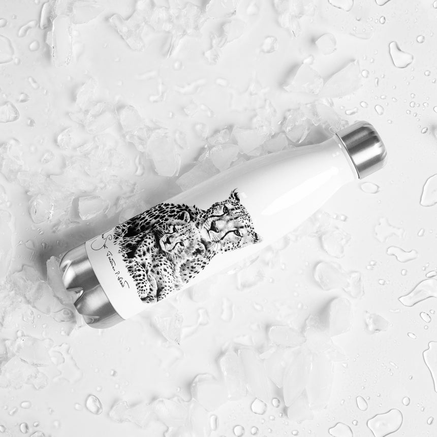 "Cheetah Kin" Stainless Steel Water Bottle