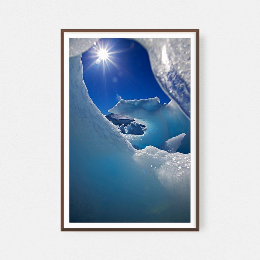 Fine art photographic print by Jonathan and Angela Scott, depicting beautiful sky and ice in Antarctica.