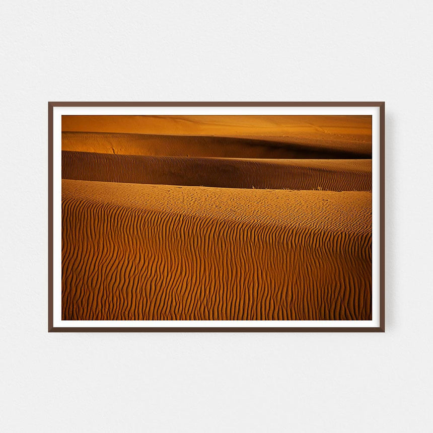 Fine art photographic print by Jonathan and Angela Scott, depicting ripples of sand in the dunes of Sossusvlei, Namibia.