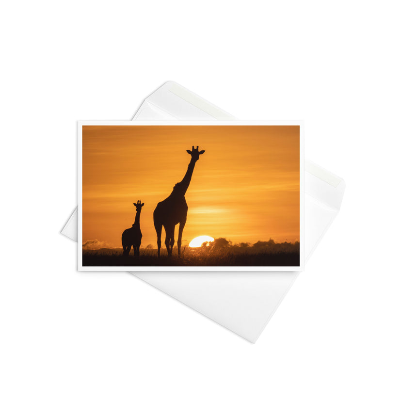 "Masai Mara Sunrise" Greeting Card – 4" x 6"