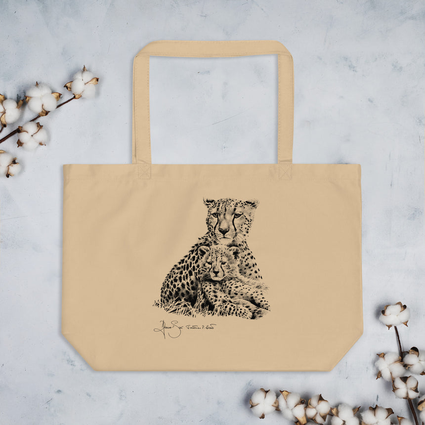 "Cheetah Kin" Eco Tote Bag – Large