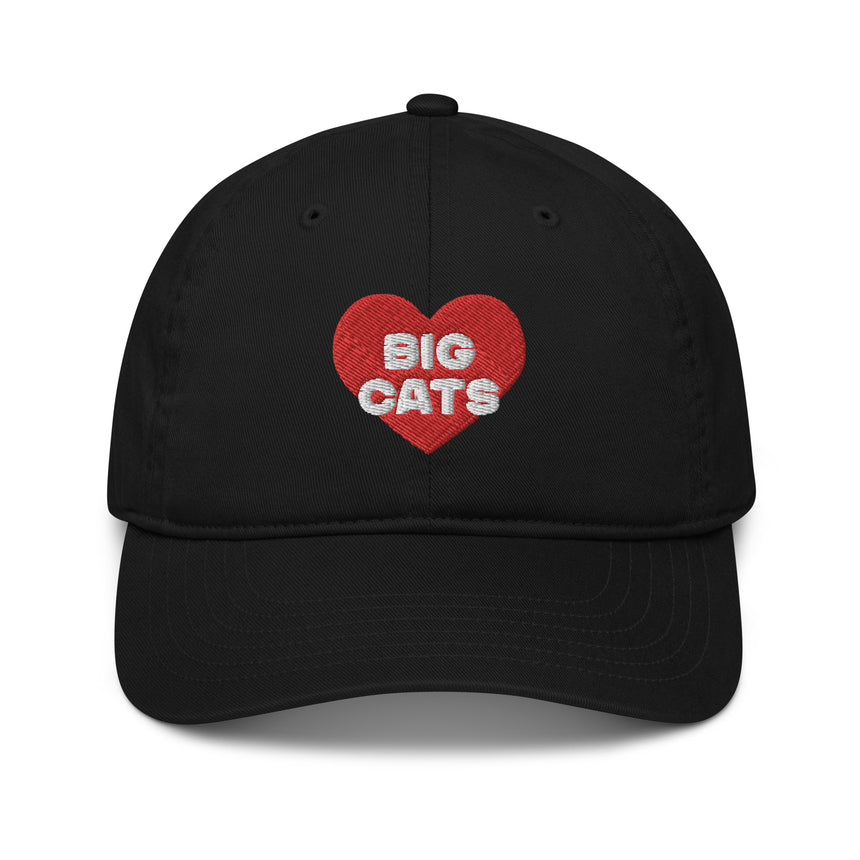 "Big Cat Love" Embroidery Organic Dad Hat