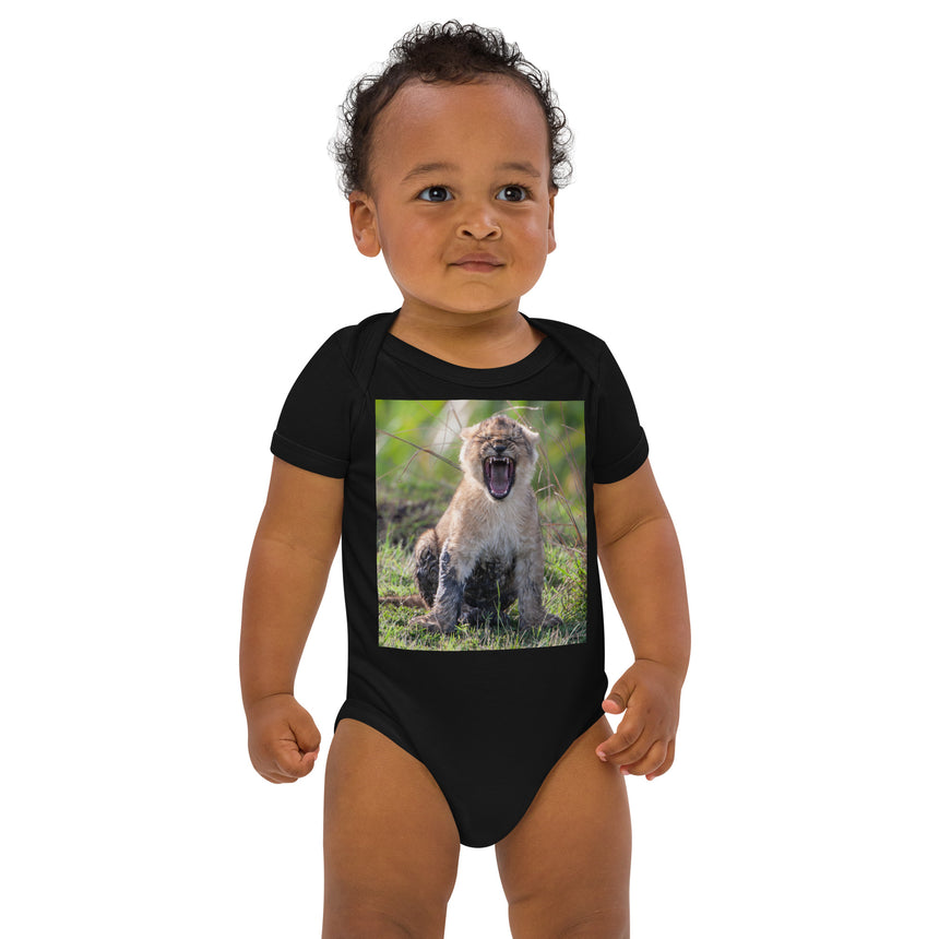 "Small But Mighty" Organic Cotton Baby Bodysuit
