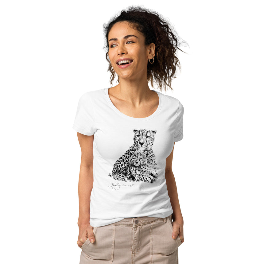 "Cheetah Kin" Organic Cotton T-shirt – Women's